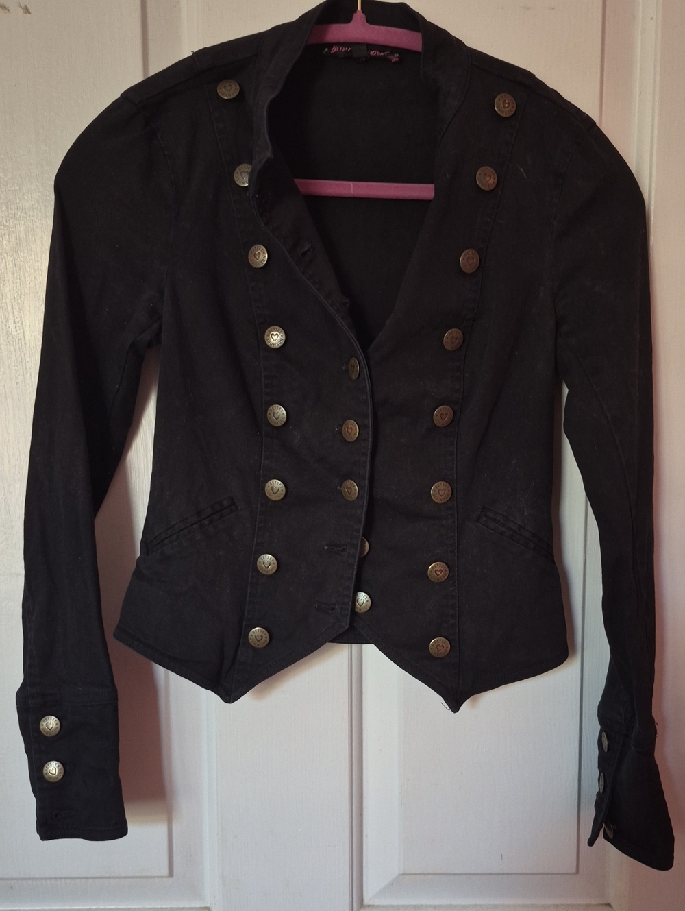 Betsy Johnson Military-Style Women's Jacket in Black,2